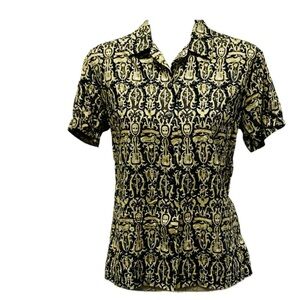 Harley Davidson Women's Short Sleeve Button Down Shirt Size Small